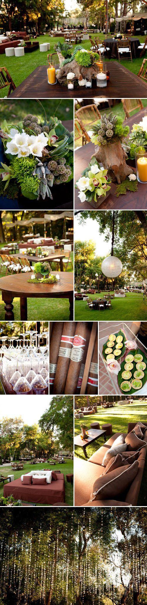Wedding - Rustic Woodland Garden Party Decor