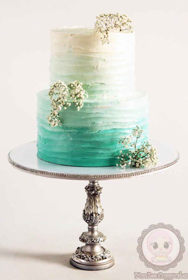 زفاف - Ombre Buttercream Cake