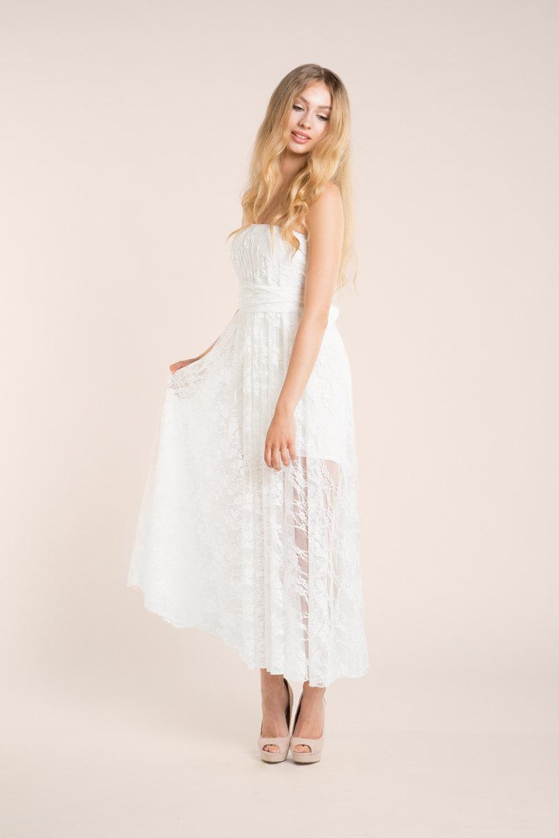 Hochzeit - Detachable lace skirt for wedding gown, detachable long ivory lace skirt, make your wedding lace dress, add a lace long skirt to dress