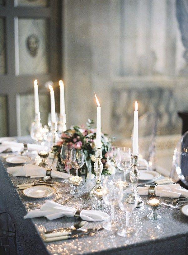 Wedding - Modern War And Peace Wedding Inspiration In Blue And Silver