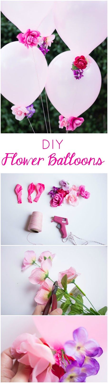 Свадьба - DIY Flower Balloons