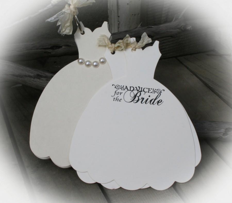 Mariage - Bridal Shower, Advice for the Bride Tag Book- Guest Book Alternative-Bridal shower idea, "bridal shower"