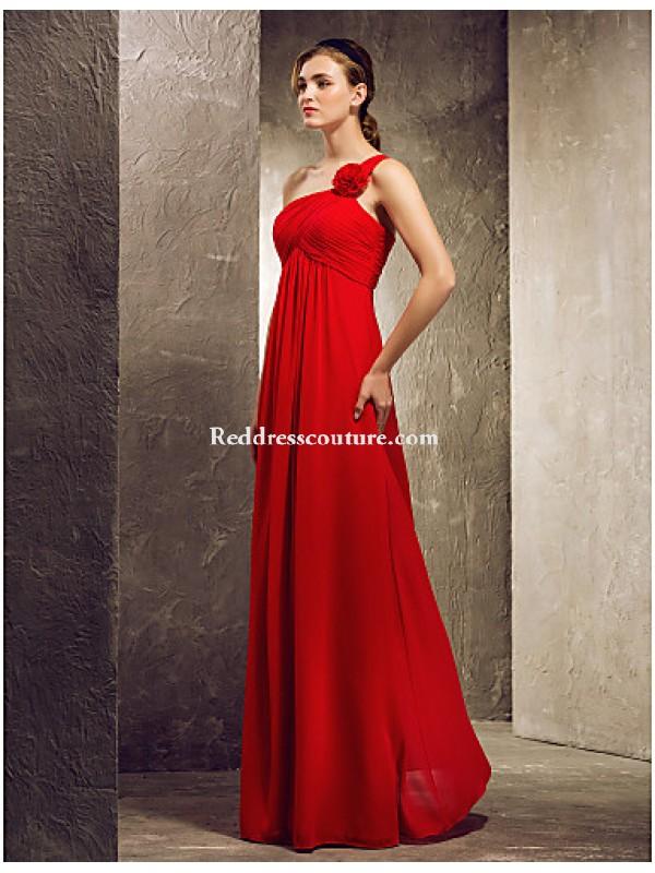 زفاف - A-line Strapless hem-length Satin Bridesmaid Dress Bridesmaid Dresses