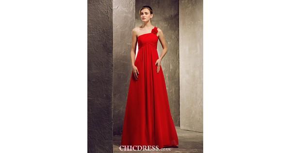 زفاف - A-line Strapless hem-length Satin Bridesmaid Dress