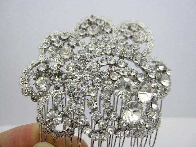 Mariage - wedding headpiece bridal hair comb 1920's wedding hair jewelry bridal hair accessories wedding jewelry bridal hair comb wedding comb