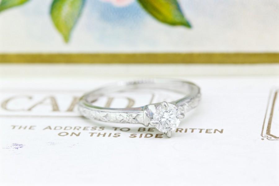 Mariage - Art Deco Engagement Ring 