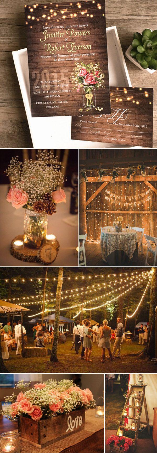 Wedding - Seven Popular Rustic Wedding Invitation Styles For 2016 Spring & Summer Weddings