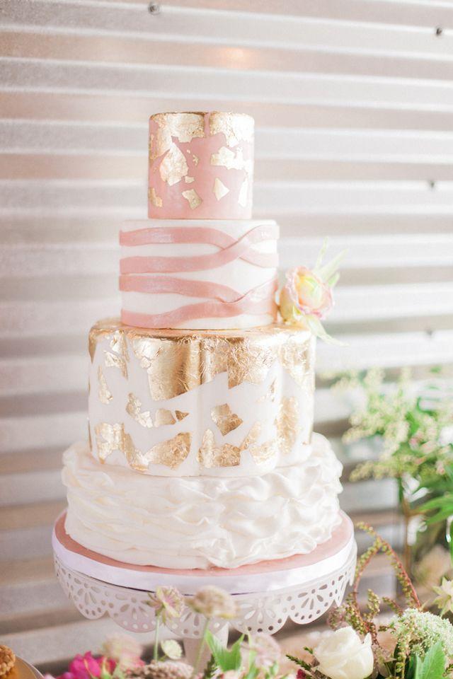 زفاف - Pink, Gold, And Geometric Wedding