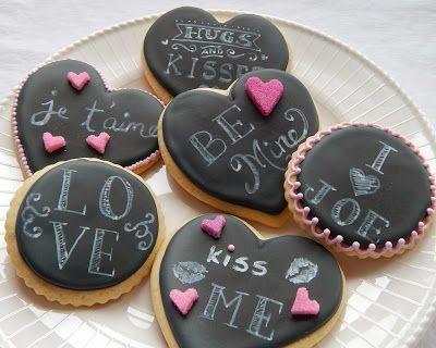 Свадьба - Saving With Sarah: Valentine Chalkboard Cookies