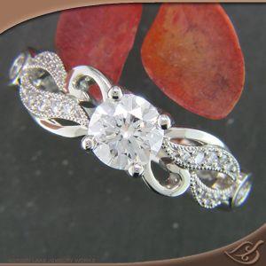 Hochzeit - ORGANIC DIAMOND FLEUR MOUNTING