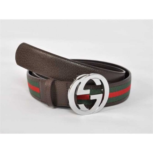زفاف - Gucci Belts With Genuine Coffee Fashion G Buckle