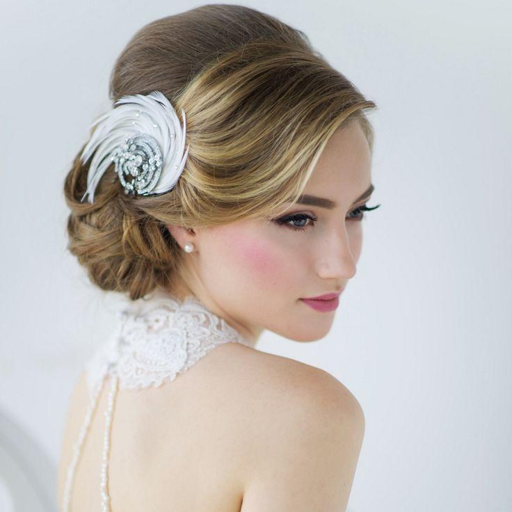 Wedding - Adoria Feather Headpiece (awj)