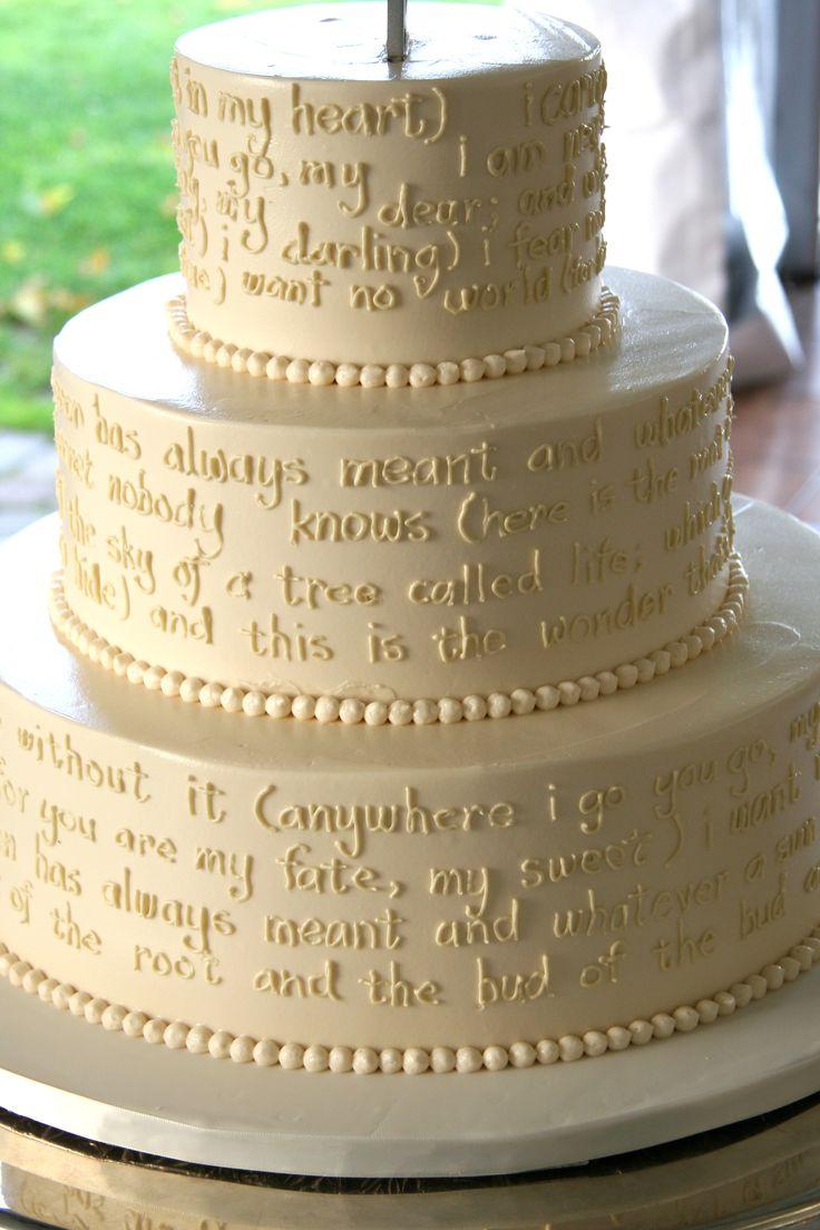 Wedding - Corinthians 1:13 Cake