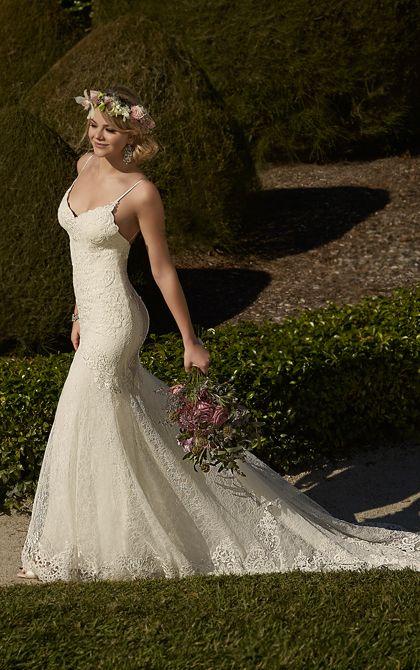 Mariage - Sexy Lace Sheath Wedding Dress From The Essense Of Australia Bridal Collection 