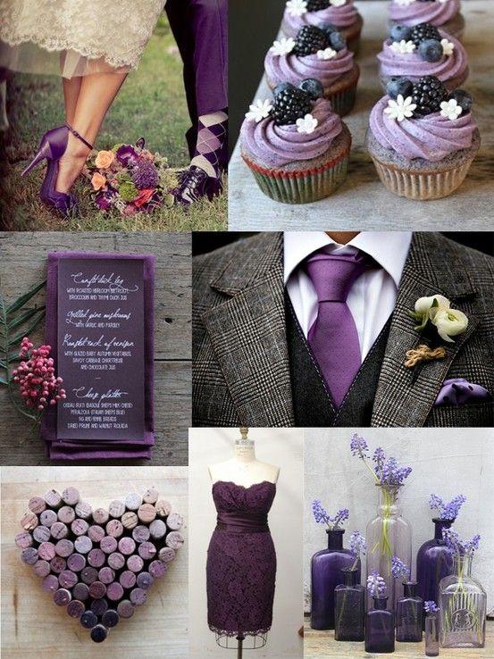Hochzeit - Purple Wedding Inspiration Board