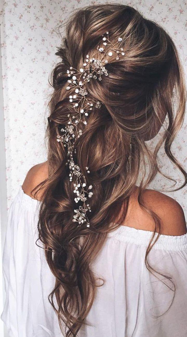 زفاف - 20 Elegant Wedding Hairstyles With Exquisite Headpieces
