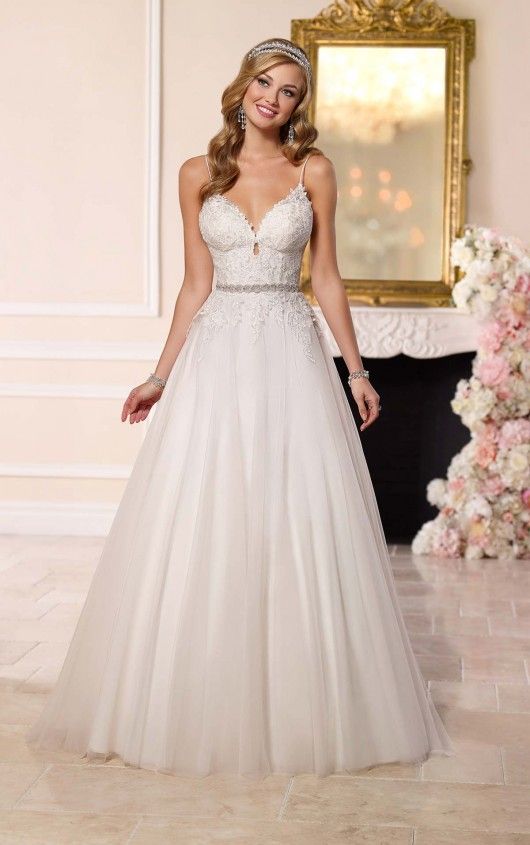 زفاف - A-Line Tulle Wedding Dress