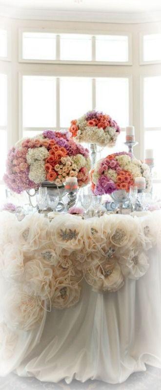 Wedding - Lovely Wedding Table  ~ Debbie Orcutt ❤