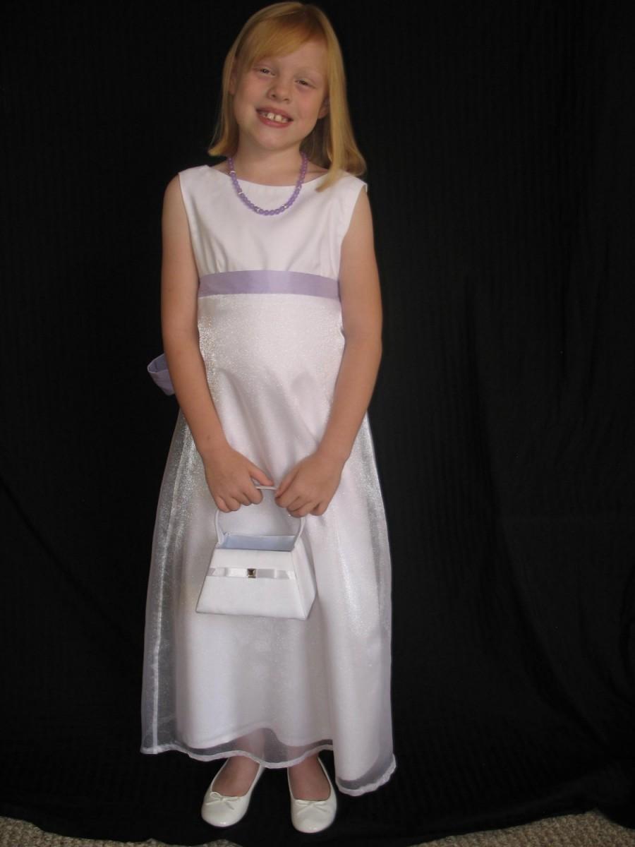Mariage - Junior Bridesmaid, Flower Girl, first communion, special occasion  Dress Size 8