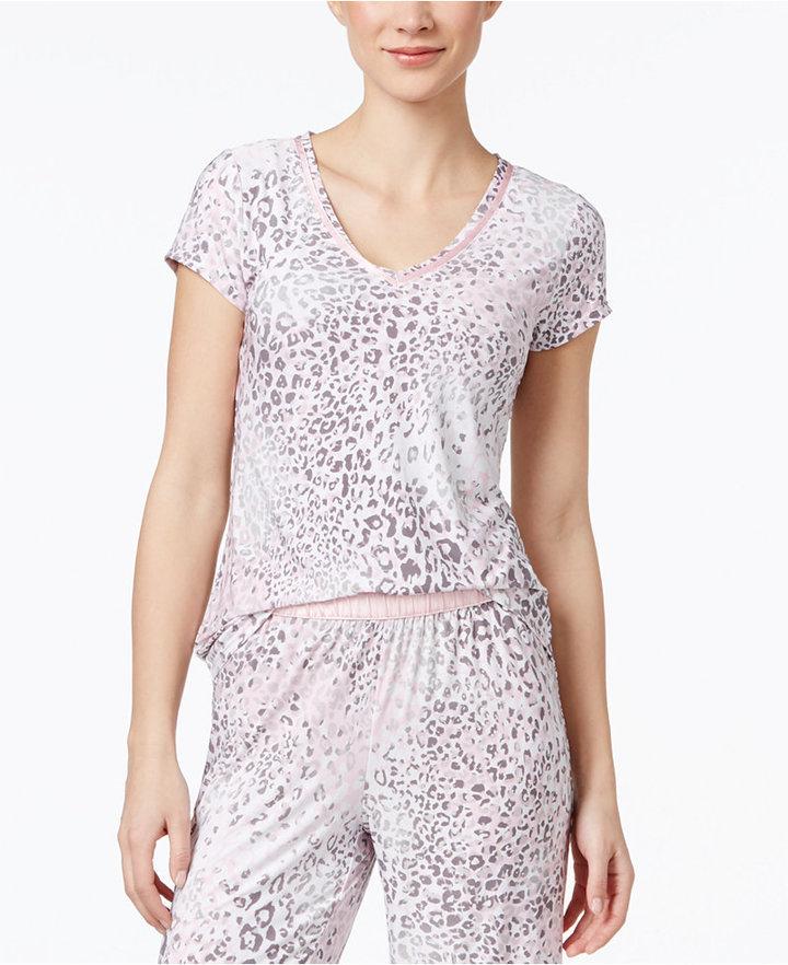 زفاف - Alfani Animal-Print Pajama Top, Only at Macy's