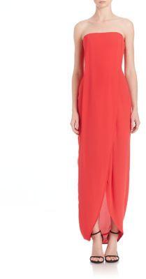 Mariage - BCBGMAXAZRIA Georgette Draped Front Gown