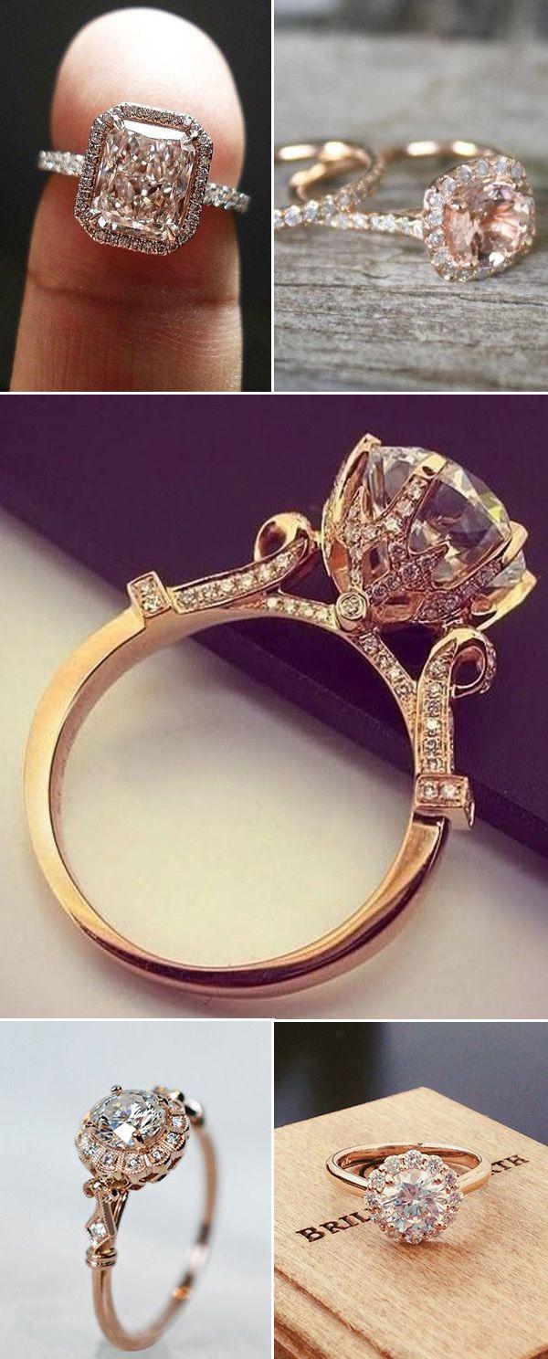 زفاف - 12 Impossibly Beautiful Rose Gold Wedding Engagement Rings