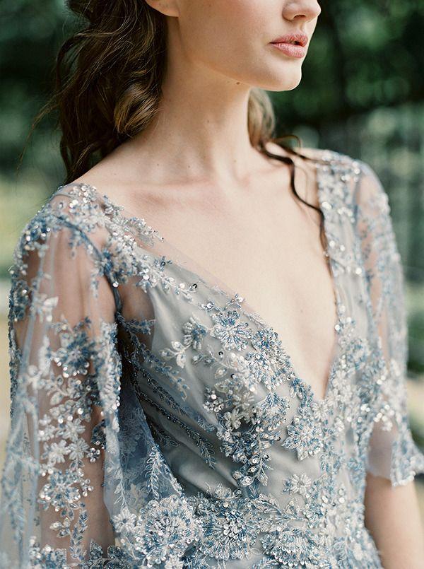 Mariage - Modern War And Peace Wedding Inspiration In Blue And Silver
