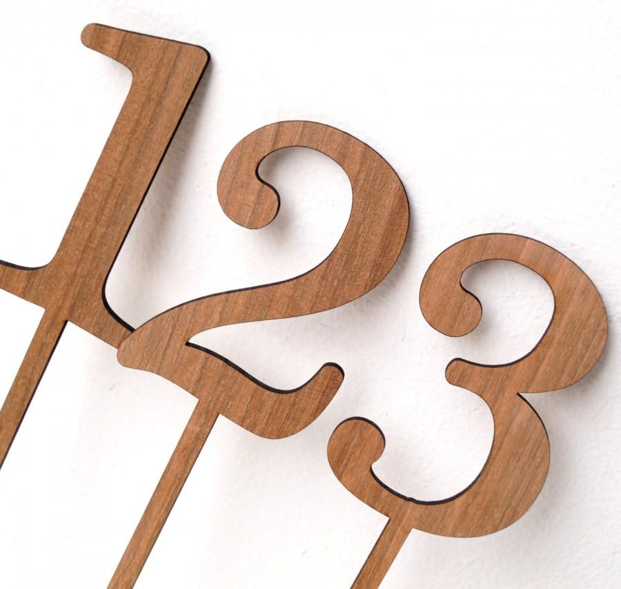 Hochzeit - Wedding table number, wooden table numbers, rustic table numbers, unfinished wood numbers, diy wedding table decoration