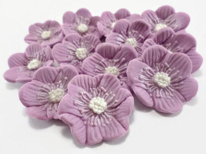 Fondant,sugar edible flower for cakes and cupcakes #4