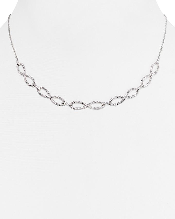 Hochzeit - Nadri Eternity Collar Necklace, 16"