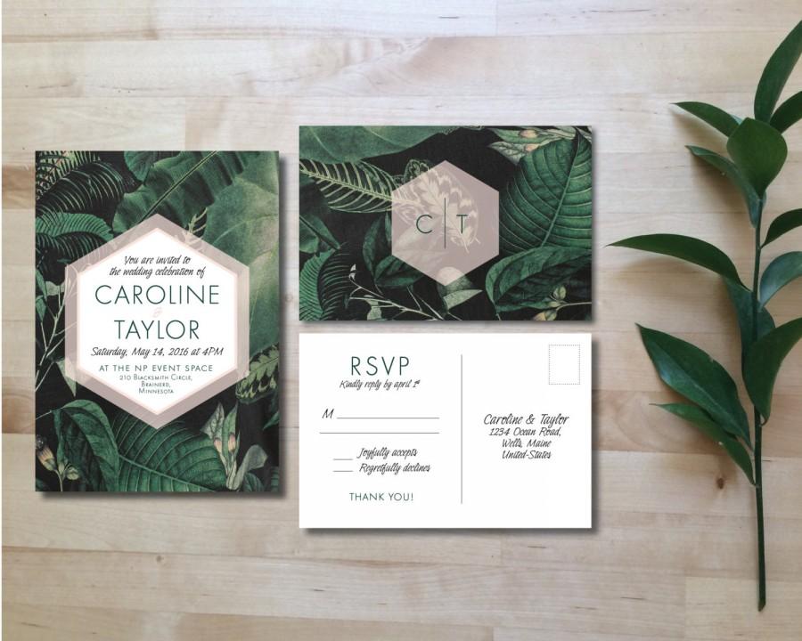 Свадьба - Printable Wedding Invitation Set 