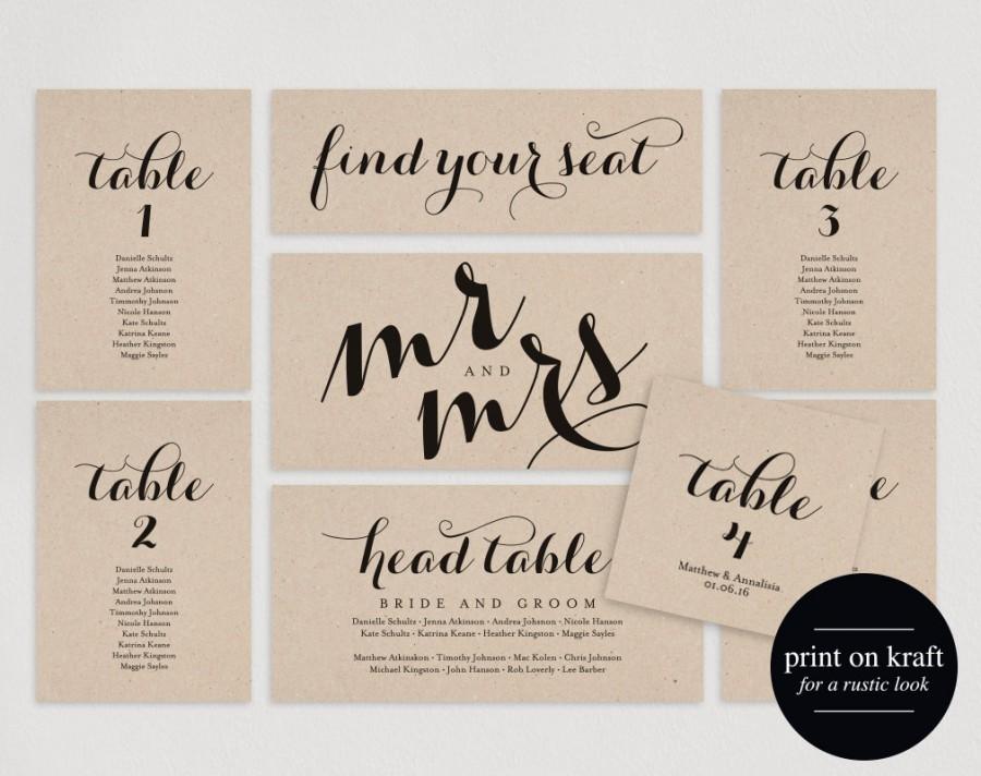 table seating cards