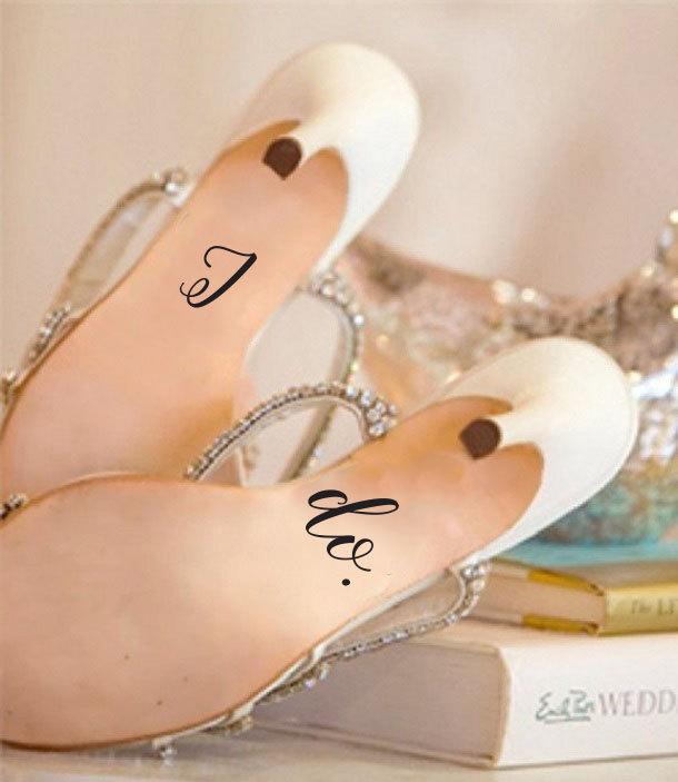 Mariage - I do. Heel Decals ~ Wedding Shoe Decal ~ Wedding Shoes ~ Custom Wedding Shoes ~ Custom Color Decal ~ Shoe Decal ~ Wedding Accessory