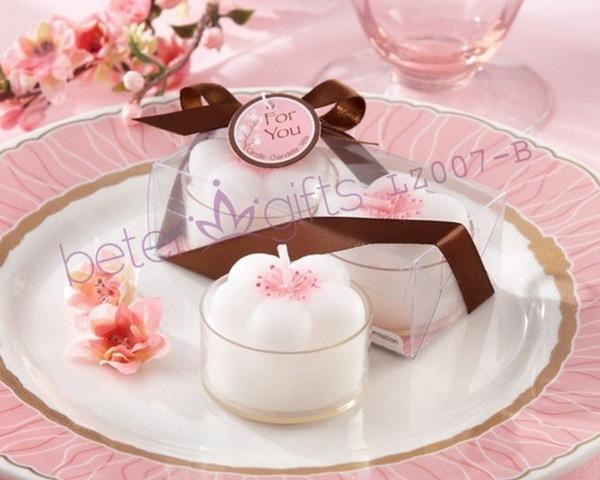 زفاف - LZ007/B Cherry Blossom Flower Tea Lights Valentine's day