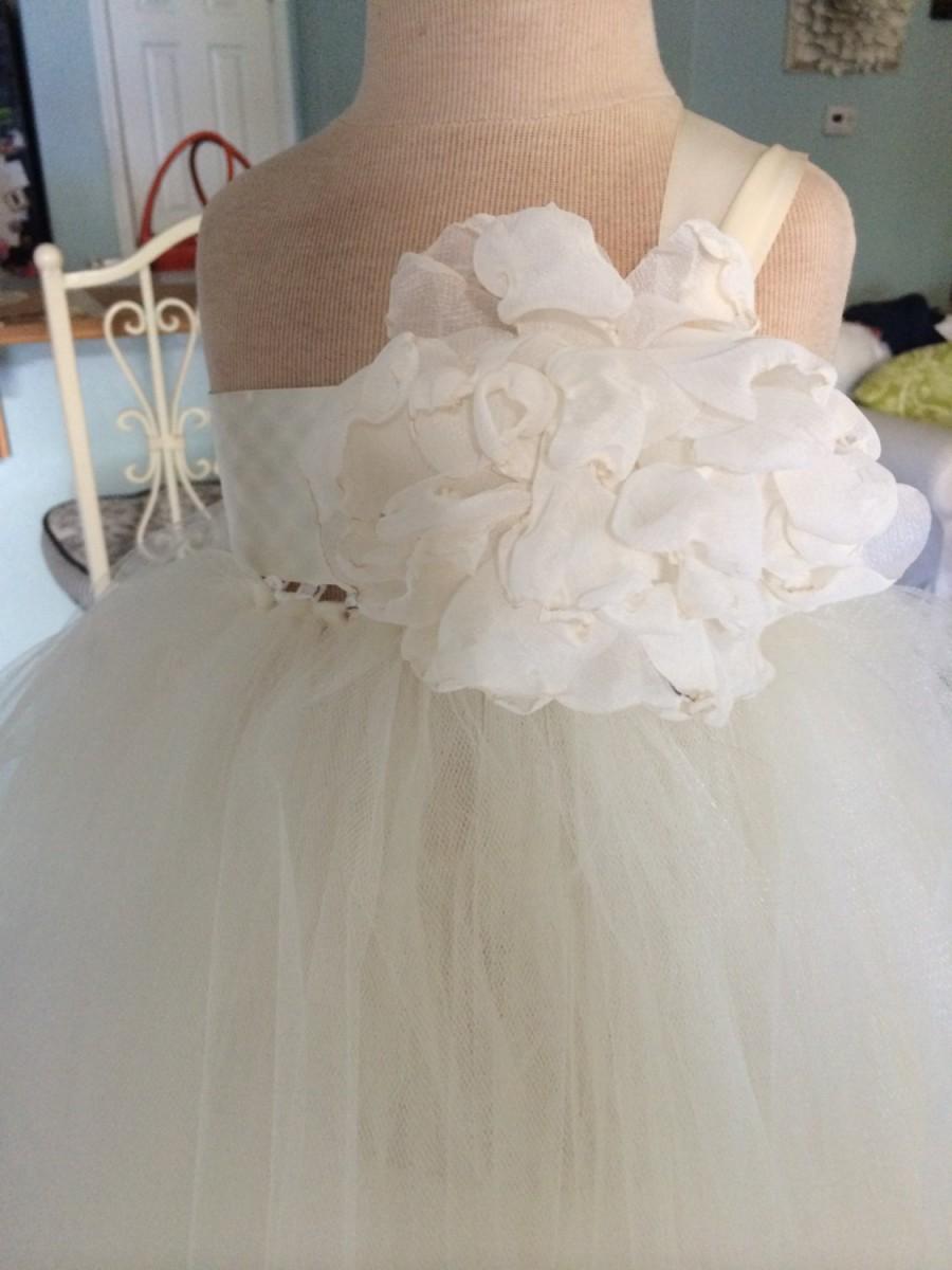 Wedding - Custom Order Tutu-Flower girl, Junior Bridesmaid, Tutu, Dress, Special Occasion-Special Order