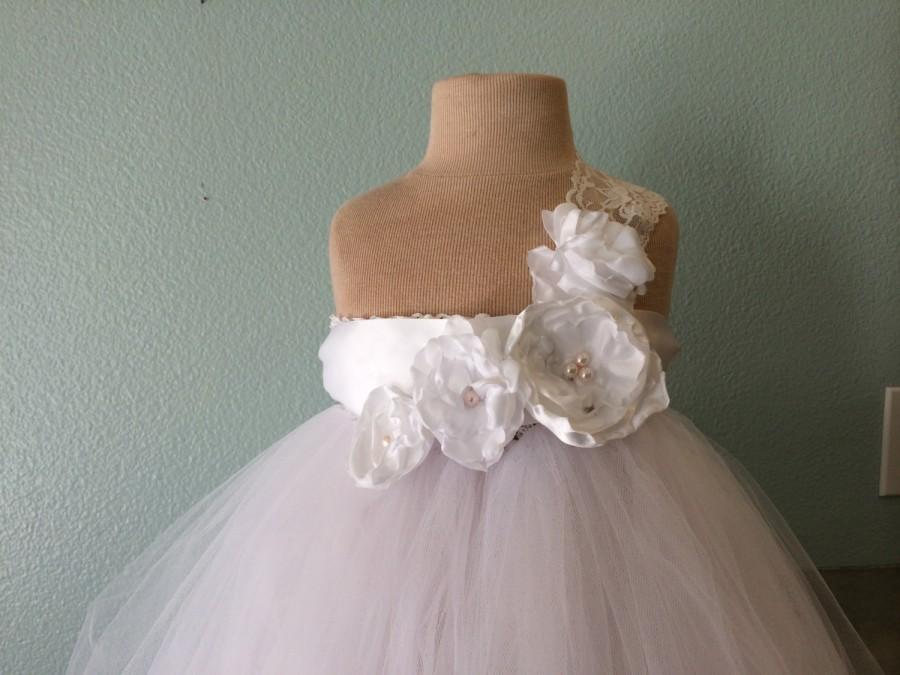 Свадьба - Custom Order Tutu-Flower girl, Junior Bridesmaid, Tutu, Dress, Special Occasion-Special Order