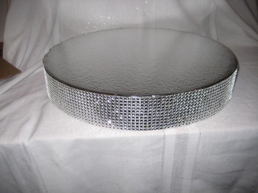Hochzeit - Bling Wedding Cake Stand 22 inch "Dazzling Diamonds"