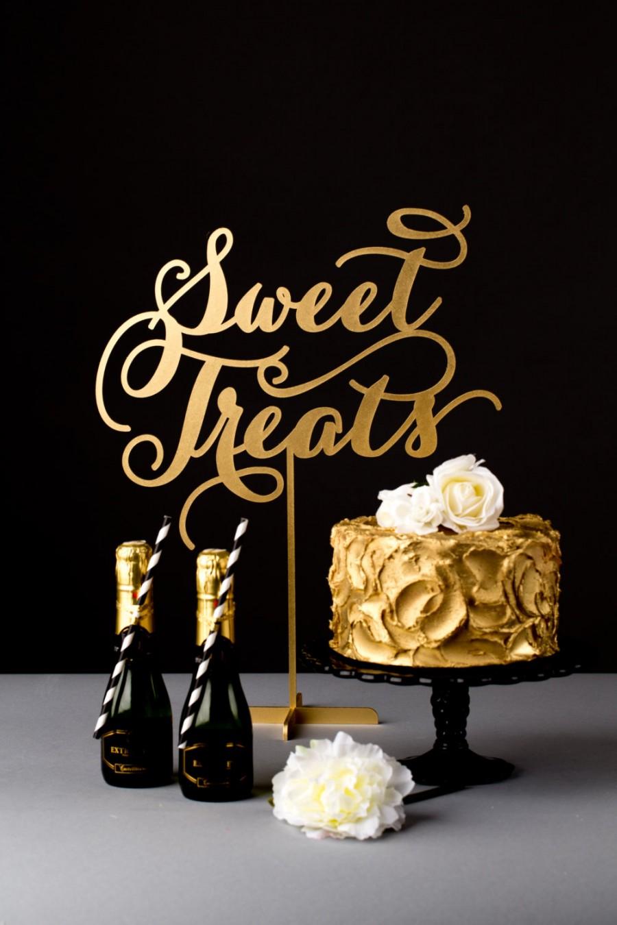 Hochzeit - Wedding Dessert Table Sign - Sweet Treats - Soirée Collection