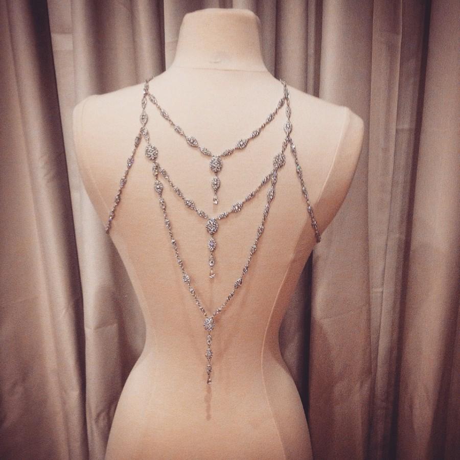 زفاف - Couture backless dress jewels