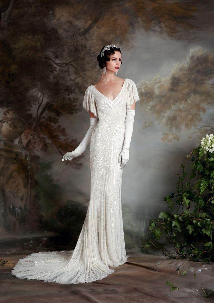 زفاف - 20 Art Deco Wedding Dress With Gatsby Glamour