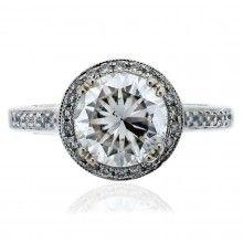 Hochzeit - Verragio ENG-0433CU-2T 0.50ctw Diamond Engagement Ring Mounting