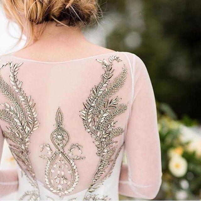 زفاف - StrictlyWeddings On Instagram: “Our Hearts Are On Fire For This @ruedeseinebridal Gown And Craftsmanship! We Love That They Gave The Jasmine Gown Beaded Wings.…”