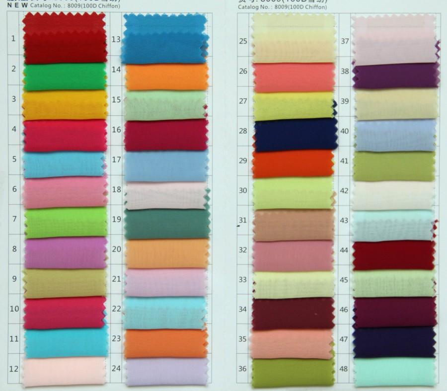 Wedding - Color Swatch for Chiffon