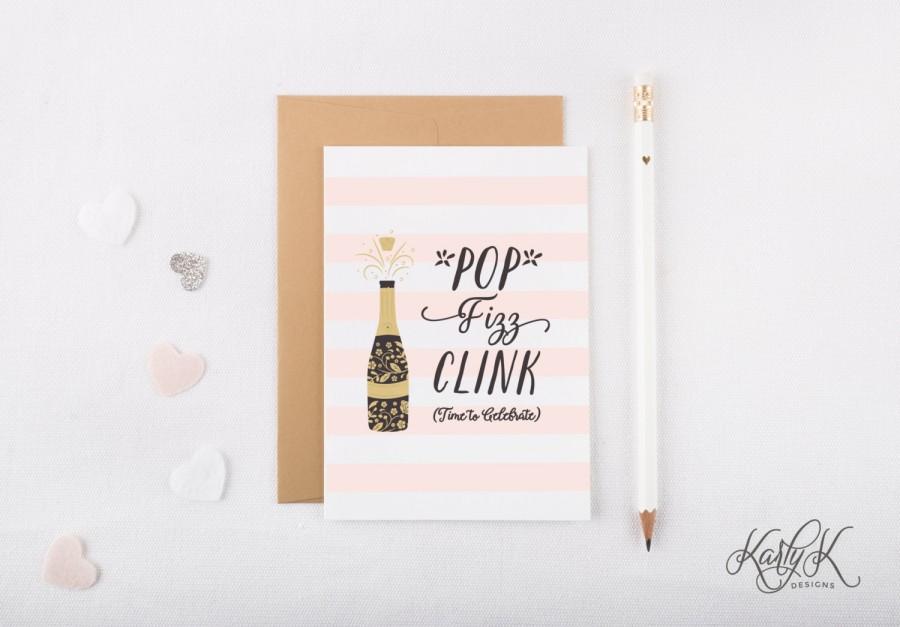 Свадьба - Will You Be My Bridesmaid Card - Cute Bridesmaid Proposal Gift - Will You Be My Maid of Honor Card - Pop Fizz Clink - Be My Bridesmaid Gift