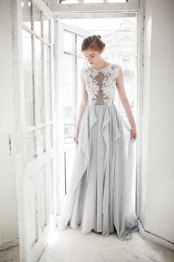 Hochzeit - Grey Wedding Dress // Iris
