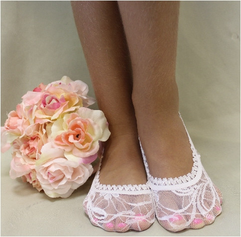 Wedding - wedding lace socks for heels