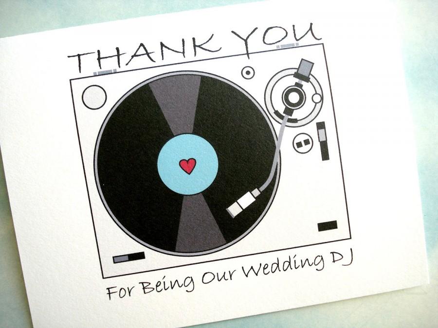 زفاف - Wedding DJ Thank You Card