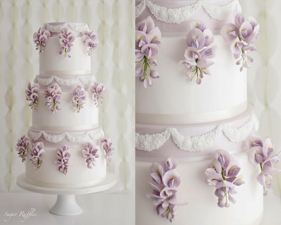 Mariage - Wisteria Wedding Cake By Sugar Ruffles
