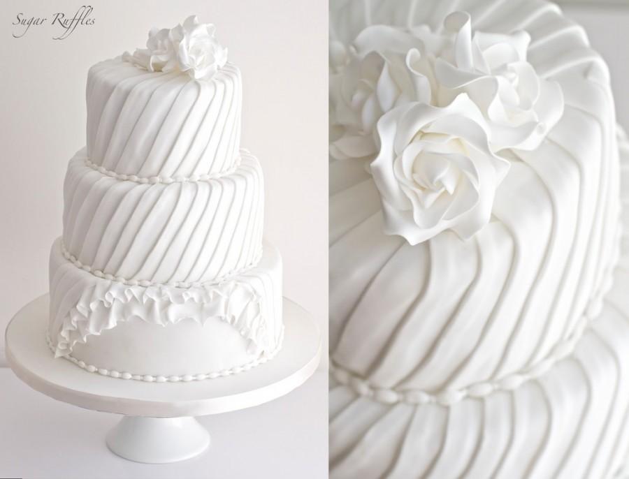Hochzeit - Pleated Wedding Cake