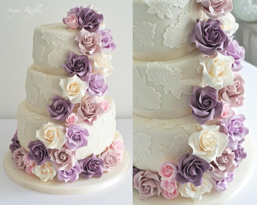 Mariage - Lace & Cascading Roses